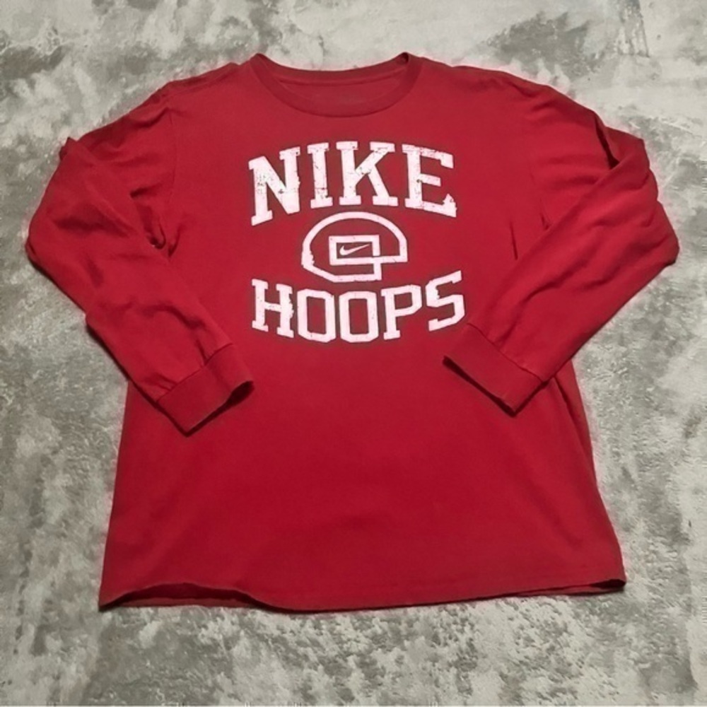 Nike Hoops Red & White Large Spell Out Big Boy Size XL (18-20)